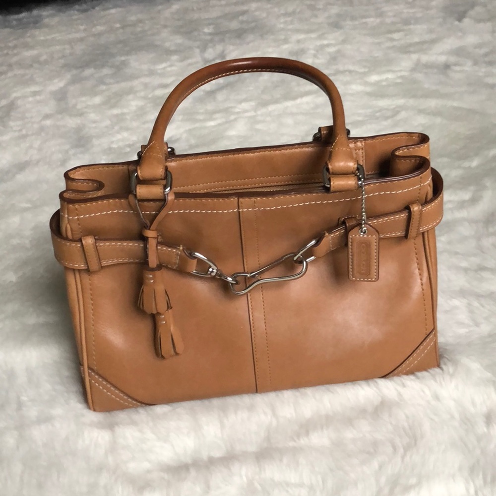 Cute little brown coach bag!